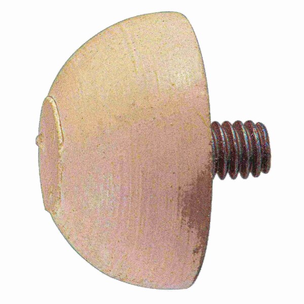 Midwest Fastener #8-32 x 3/4" Rubber Coarse Thread Male Spherical Bumper Mount 2PK 930867 - main